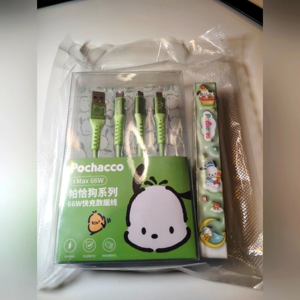 Sanrio Pochacco Charging Sanrio Pochacco Charging Cable Set + Blind Box Pen
